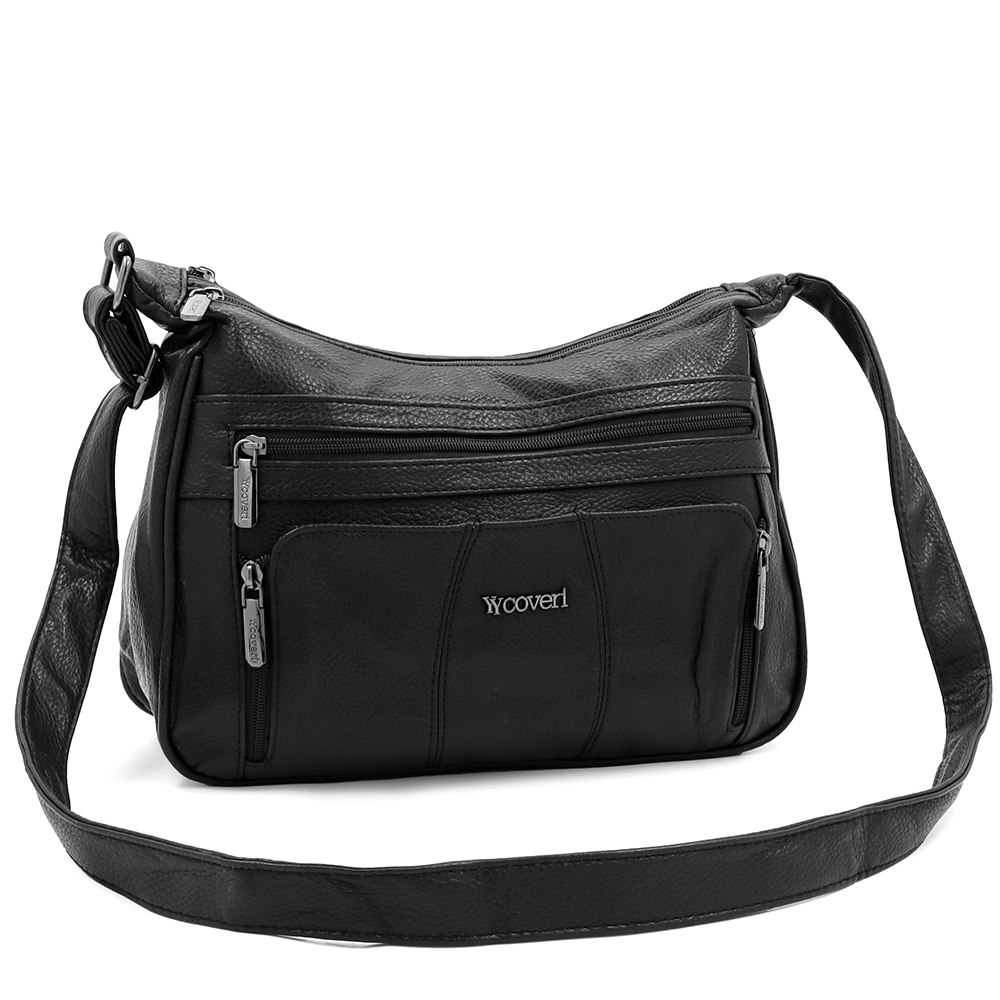 Nagy női válltáska – fekete