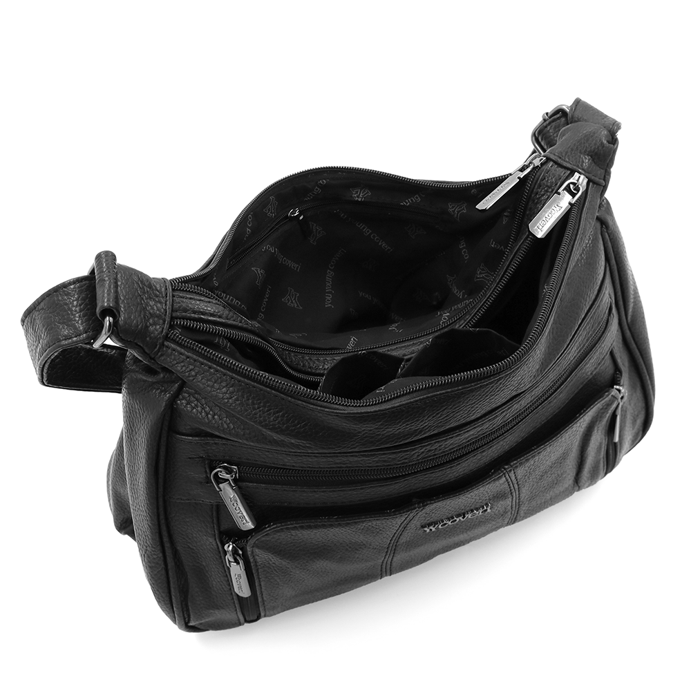 Nagy női válltáska – fekete