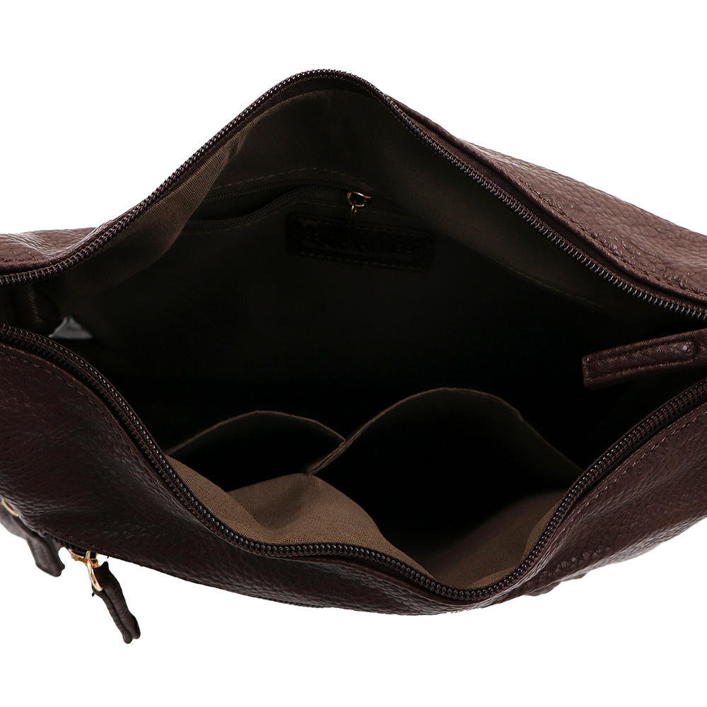 Női válltáska – sötétbarna