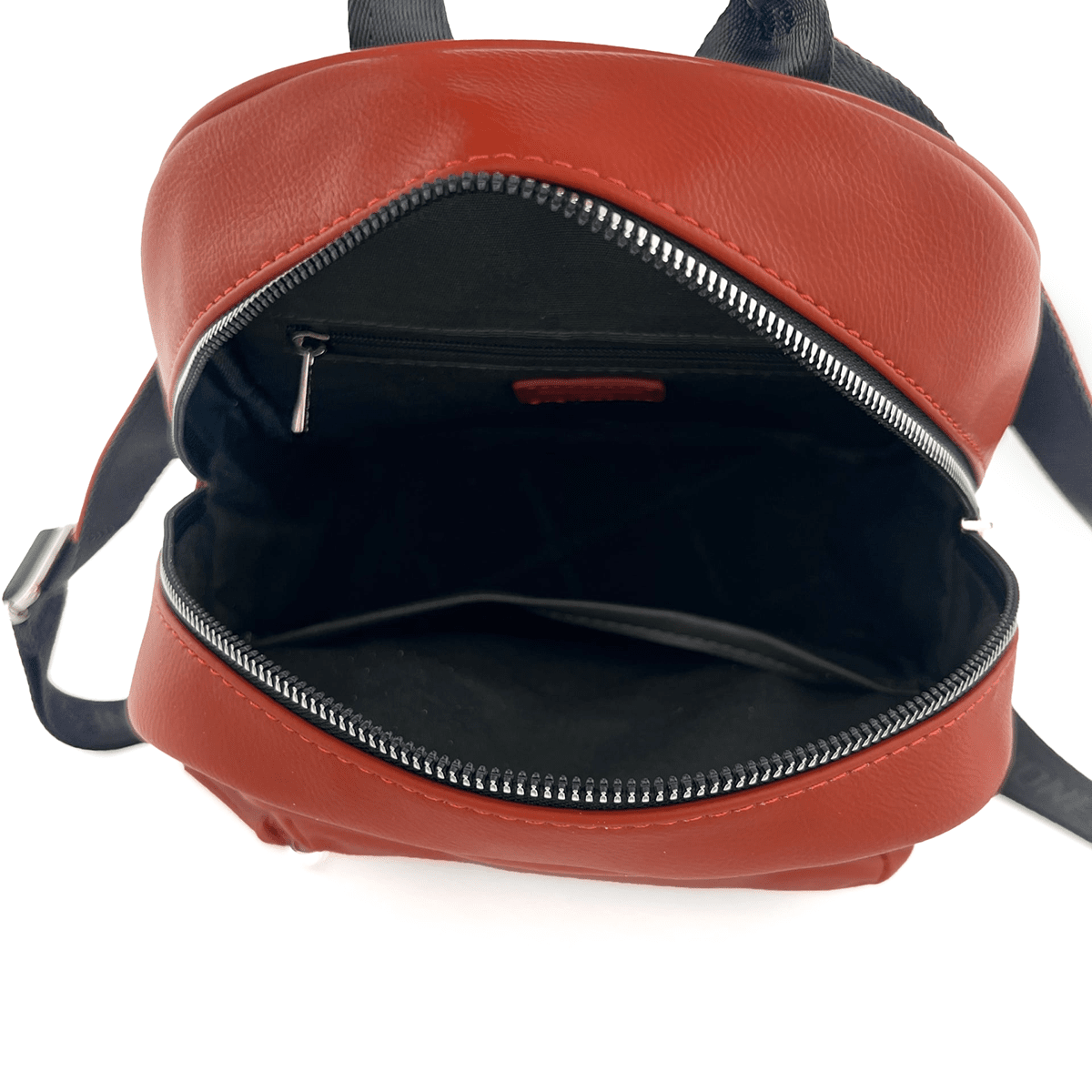 David Jones - női hátizsák sok zsebbel - piros-narancssárga