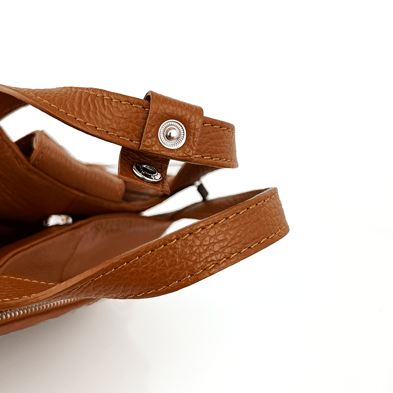 Lara természetes bőr hátizsák - cserépbarna