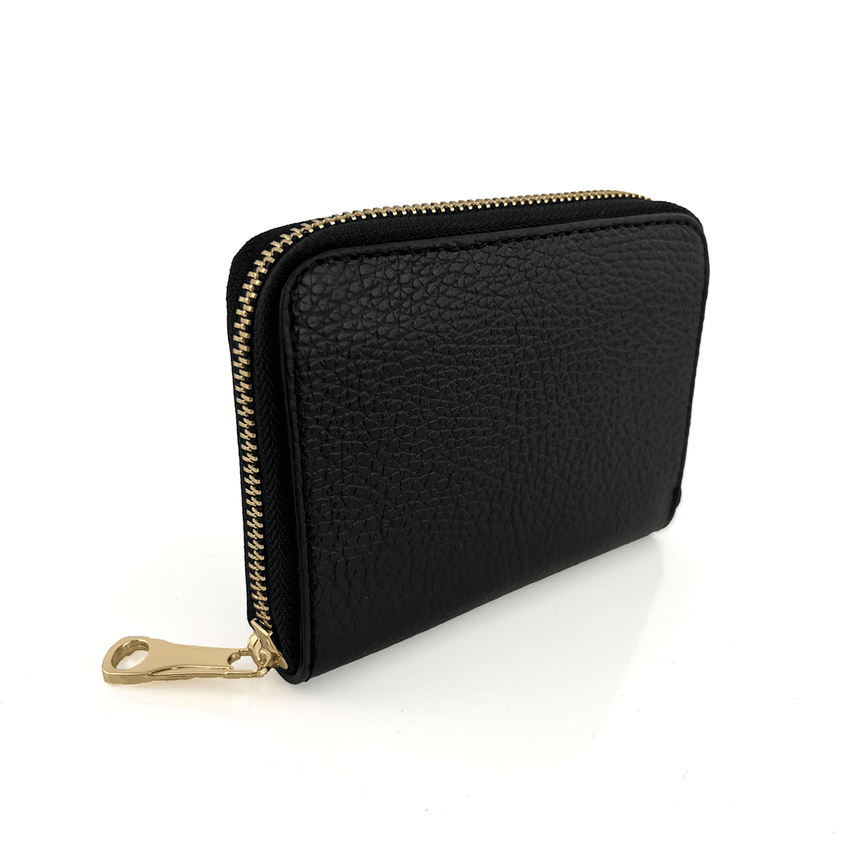 Természetes bőr pénztárca - fekete