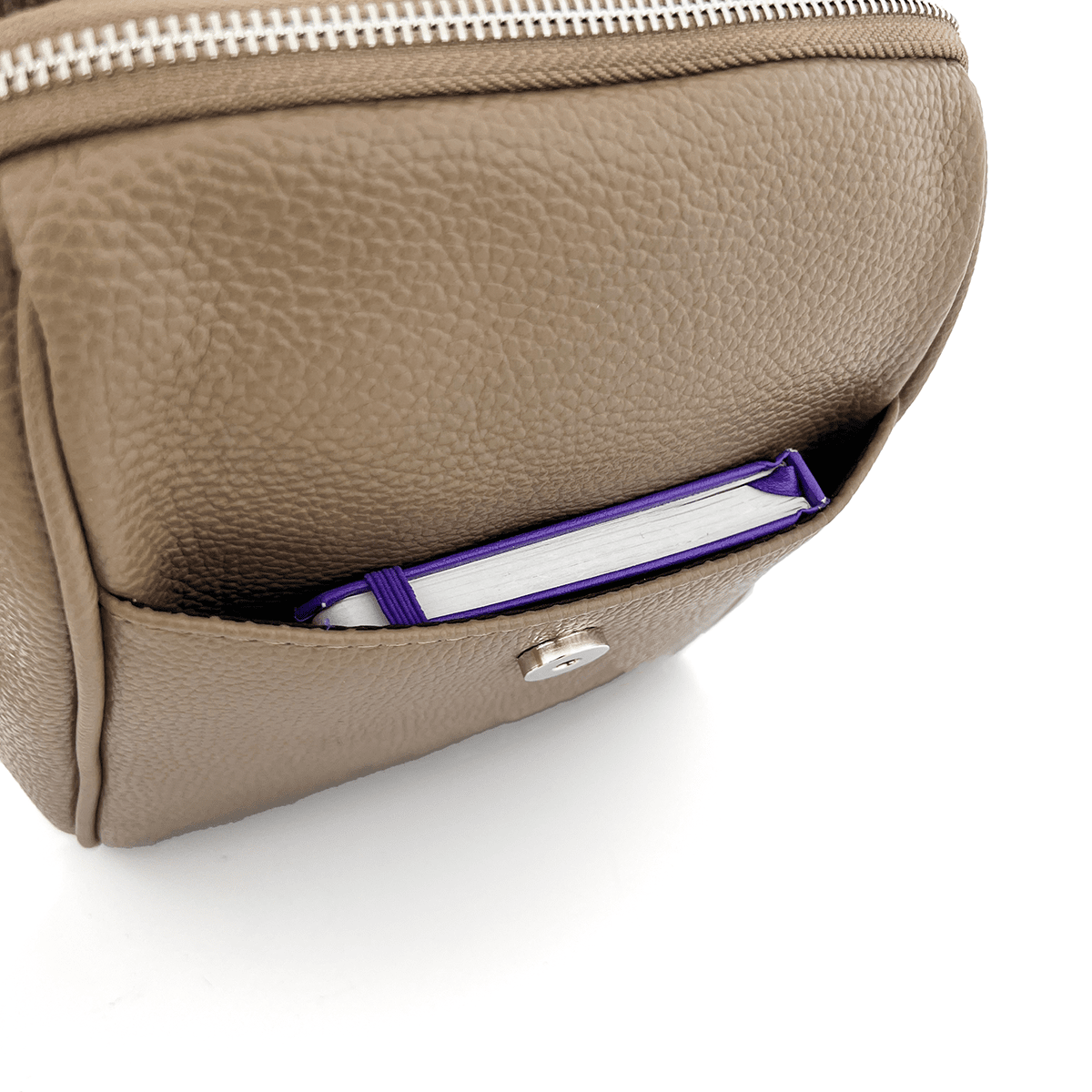 Női hátizsák természetes bőrből Venezia - világosbarna