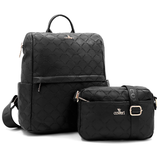 SZETT – Hátizsák + kis női táska – fekete