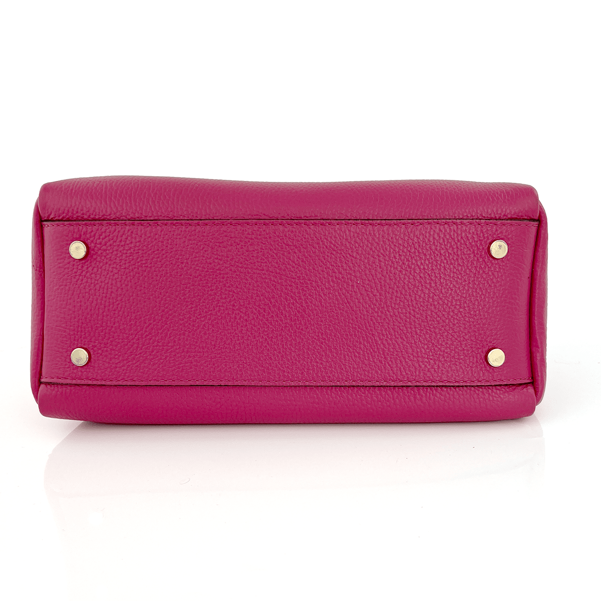 Női táska természetes bőrből Chloe - fukszia