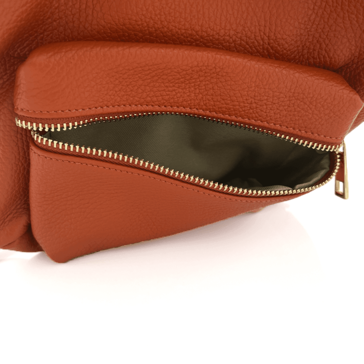 Női hátizsák természetes bőrből Aida - sötét lila