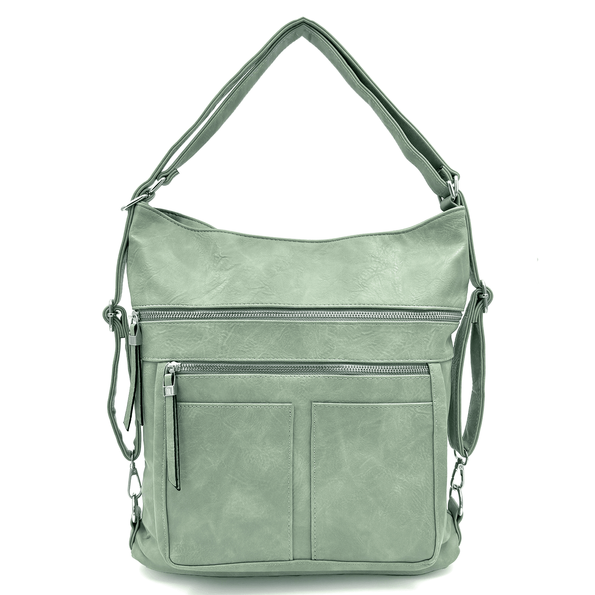 2 az 1-ben - Nagy táska és hátizsák Poli - világoszöld