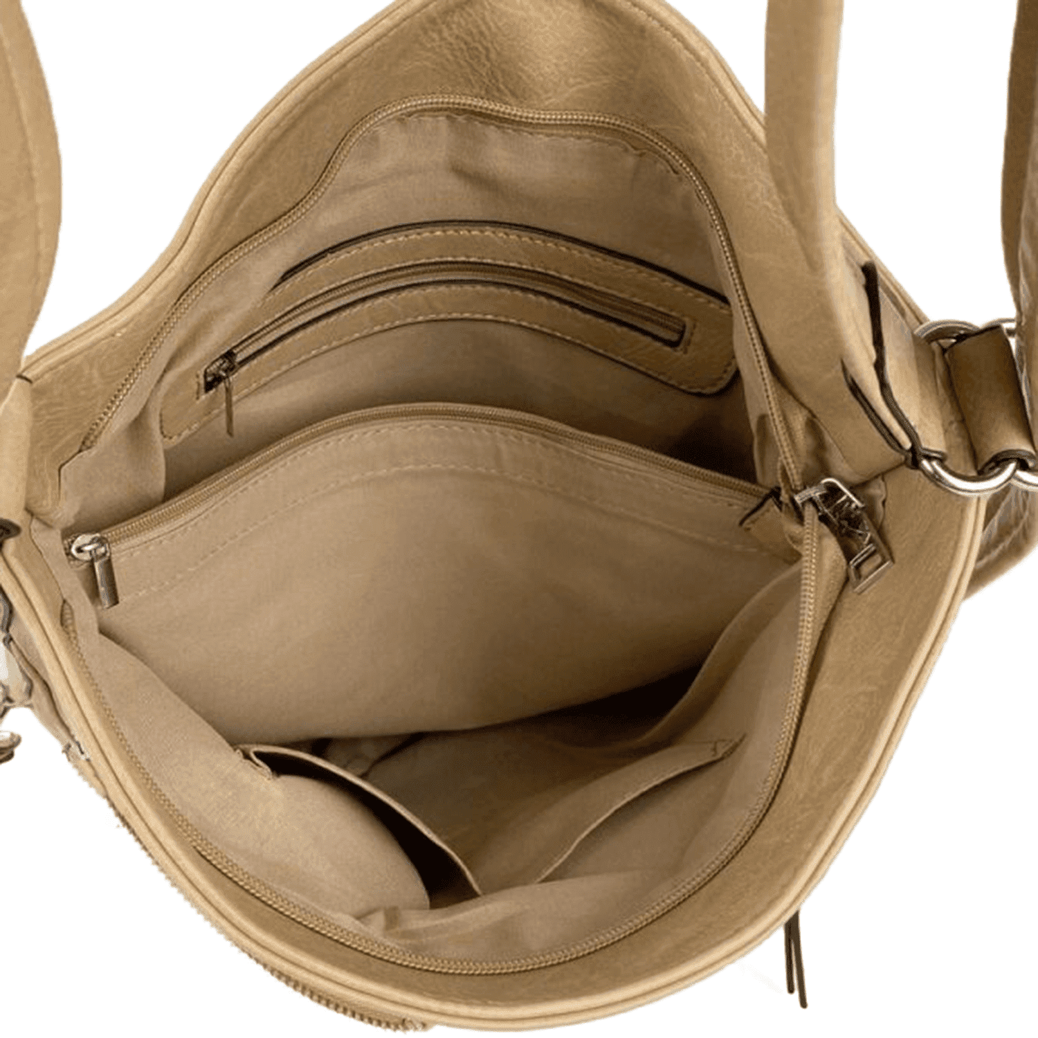 2 az 1-ben – Nagy táska és hátizsák – világosbarna