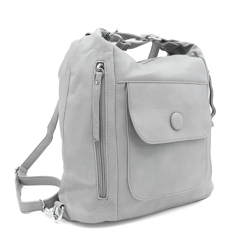 2 az 1-ben - Nagy táska és hátizsák Alora - világosszürke