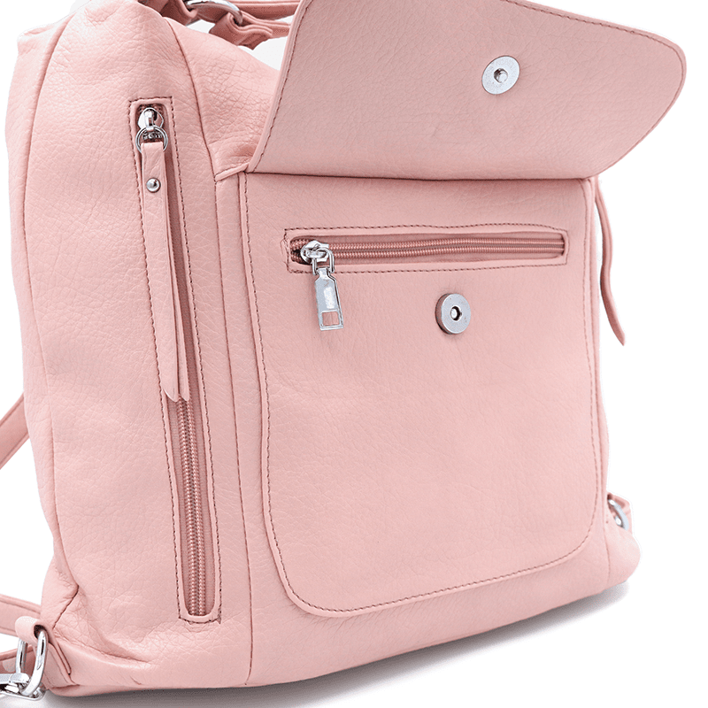 2 az 1-ben - Nagy táska és hátizsák Alora - rózsaszín