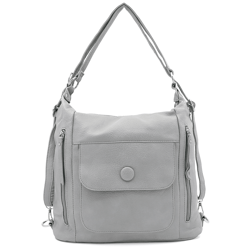 2 az 1-ben - Nagy táska és hátizsák Alora - világosszürke