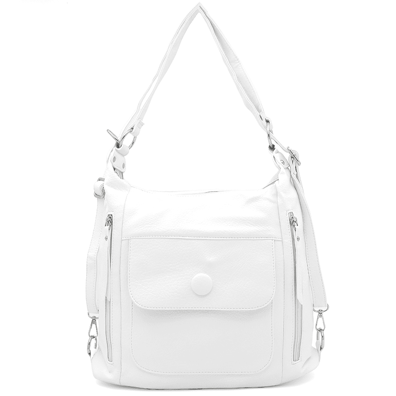 2 az 1-ben - Nagy táska és hátizsák Alora - fehér