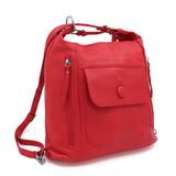 2 az 1-ben - Nagy táska és hátizsák Alora - piros