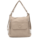 2 az 1-ben - Nagy táska és hátizsák Alora - világosbarna