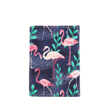 Kártyatartó flamingó mintával - lila