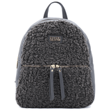 Plüss női hátizsák – szürke