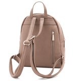 Plüss női hátizsák – világosbarna