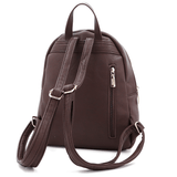 Plüss női hátizsák – sötétbarna