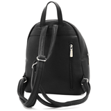 Plüss női hátizsák – fekete