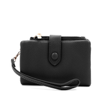 Női pénztárca csuklópánttal – fekete