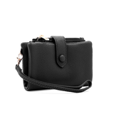 Női pénztárca csuklópánttal – fekete