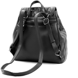2 az 1-ben - Kapitonált hátizsák és táska Dariya - fekete