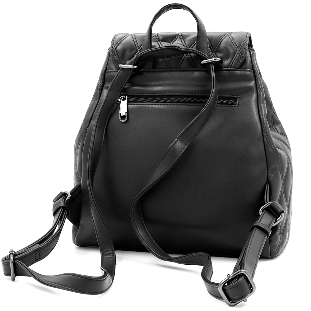 2 az 1-ben - Kapitonált hátizsák és táska Dariya - fekete