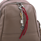 2 az 1-ben – Hátizsák és táska két nagy rekesszel és kulcstartóval – sötétbarna