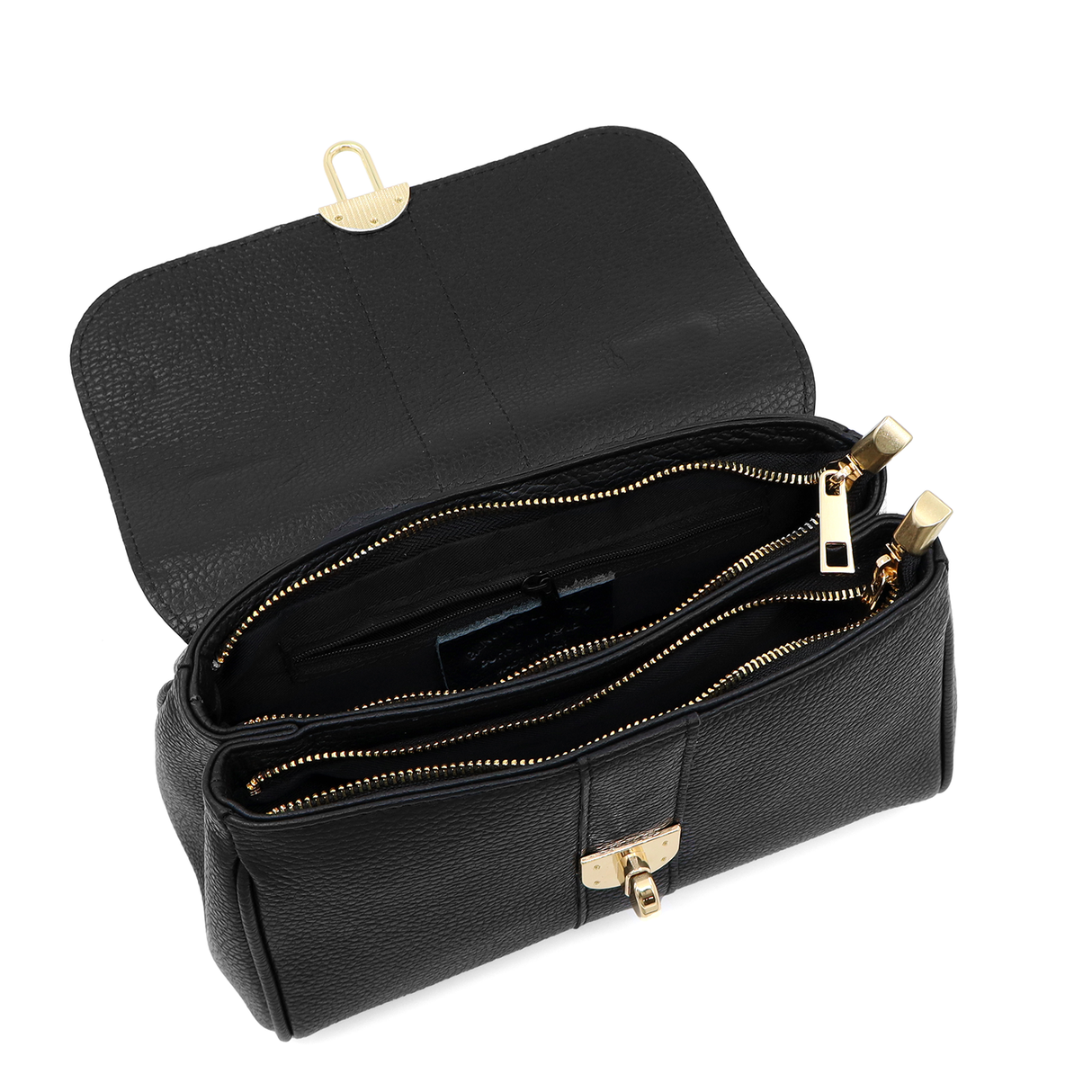 Női táska természetes bőrből Miriam - kék