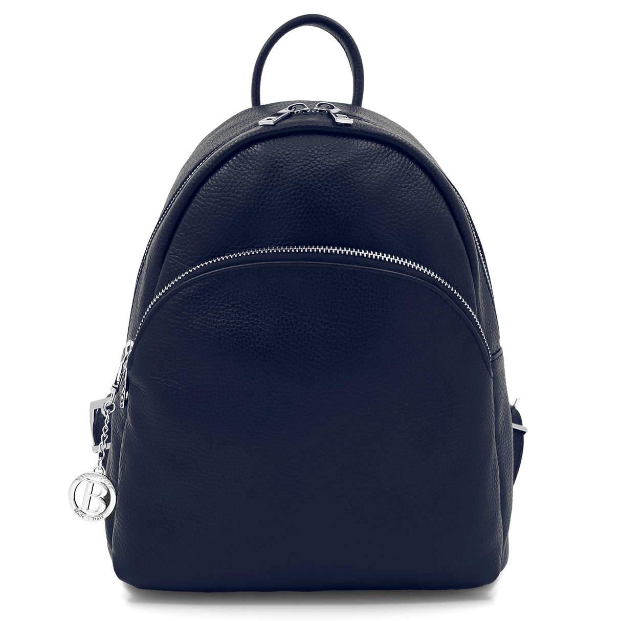 Neda természetes bőr hátizsák – sötétkék