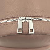 Neda természetes bőr hátizsák – rózsaszín hamu