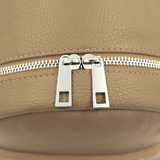 Neda természetes bőr hátizsák – világosbarna