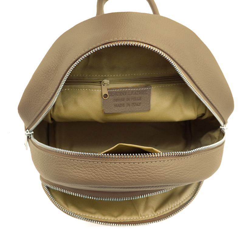 Neda természetes bőr hátizsák – világosbarna