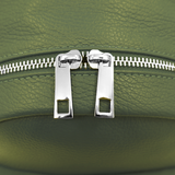 Neda természetes bőr hátizsák – zöld