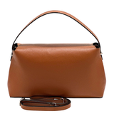 Természetes bőr női táska – téglabarna