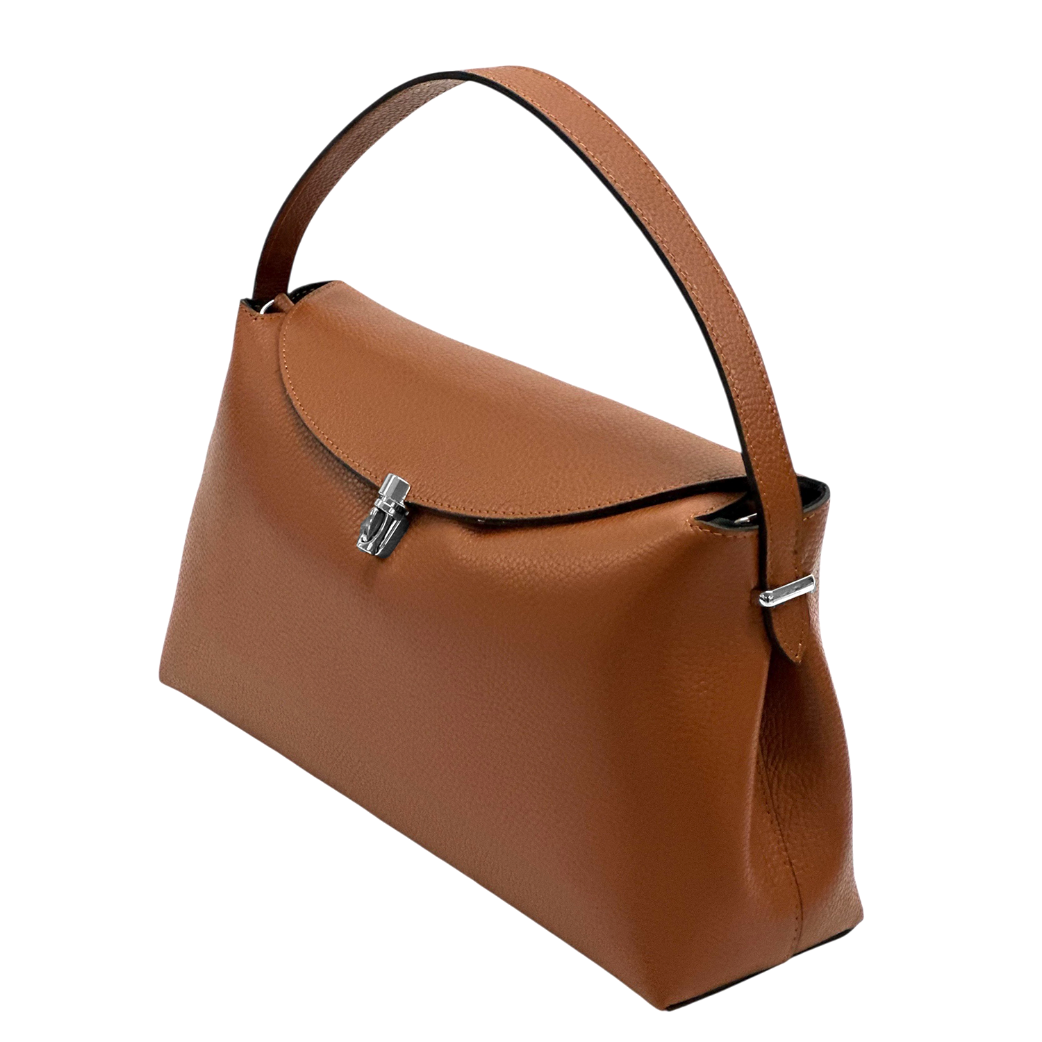 Természetes bőr női táska – téglabarna