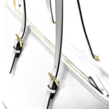 Nagy méretű női táska természetes bőrből – fehér