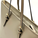 Nagy méretű női táska természetes bőrből – világosbarna