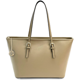 Nagy méretű női táska természetes bőrből – világosbarna