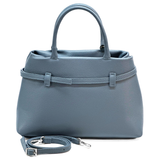 Női táska, természetes bőrből – kék