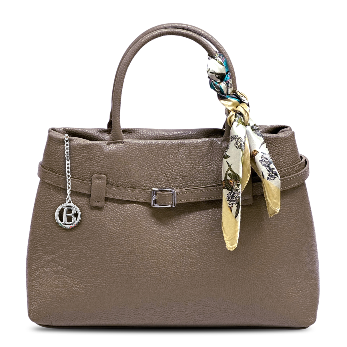 Női táska, természetes bőrből – barna