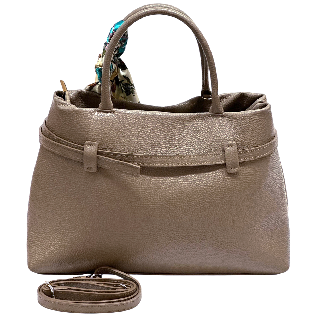 Női táska, természetes bőrből – barna