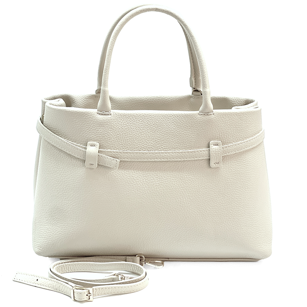 Női táska, természetes bőrből – bézs