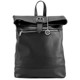 Női hátizsák természetes bőrből – fekete