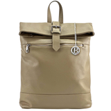 Női hátizsák természetes bőrből – világosbarna