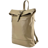 Női hátizsák természetes bőrből – világosbarna