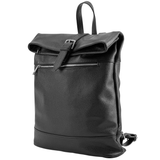 Női hátizsák természetes bőrből – fekete