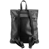 Női hátizsák természetes bőrből – fekete