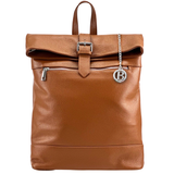 Női hátizsák természetes bőrből – téglabarna