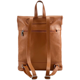 Női hátizsák természetes bőrből – téglabarna
